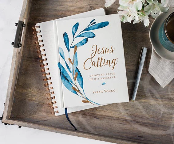 Jesus Calling, Large Text Cloth Botanical, with Full Scriptures: Enjoying Peace in His Presence (A 365-Day Devotional) – The Perfect Christian Gift for Lent and Easter - Image 3
