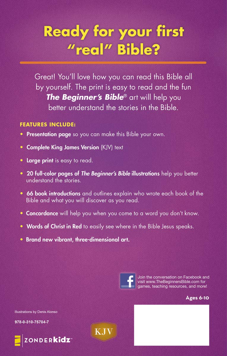 KJV, The Beginner's Bible Holy Bible, Hardcover - Image 12