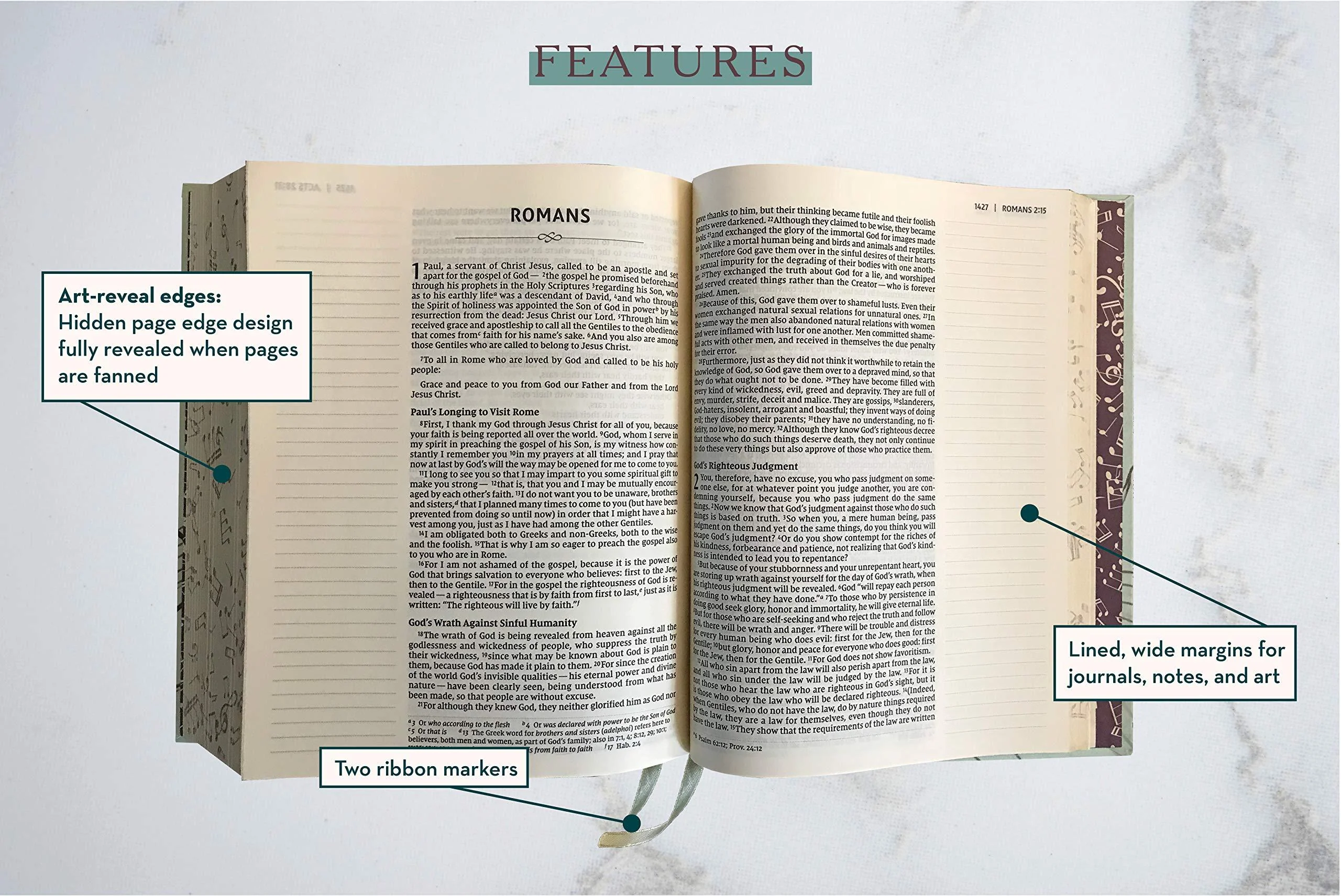 NIV, Artisan Collection Bible, Gilded Edges, Red Letter Edition, Comfort Print - Image 91