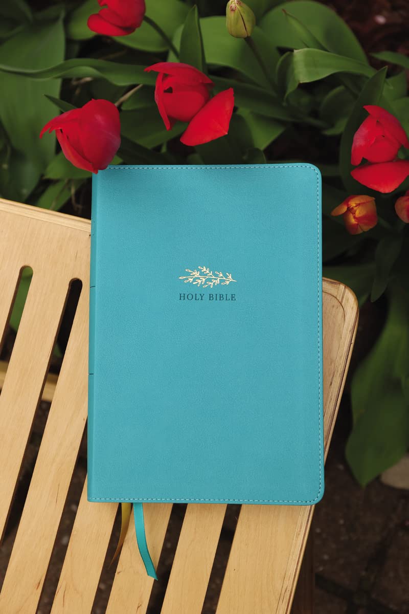 NIV, Women's Devotional Bible (By Women, for Women), Large Print, Leathersoft, Teal, Comfort Print - Image 3