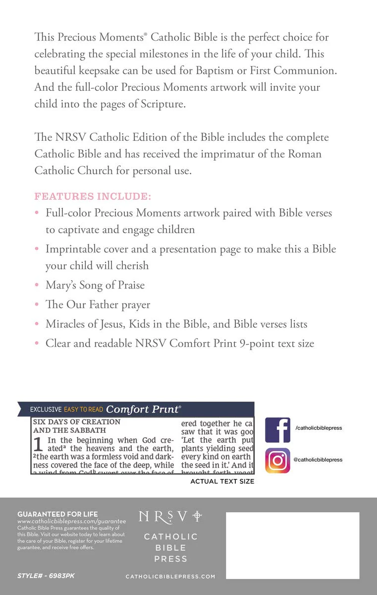 NRSVCE, Precious Moments Bible, Comfort Print: Holy Bible - Image 14