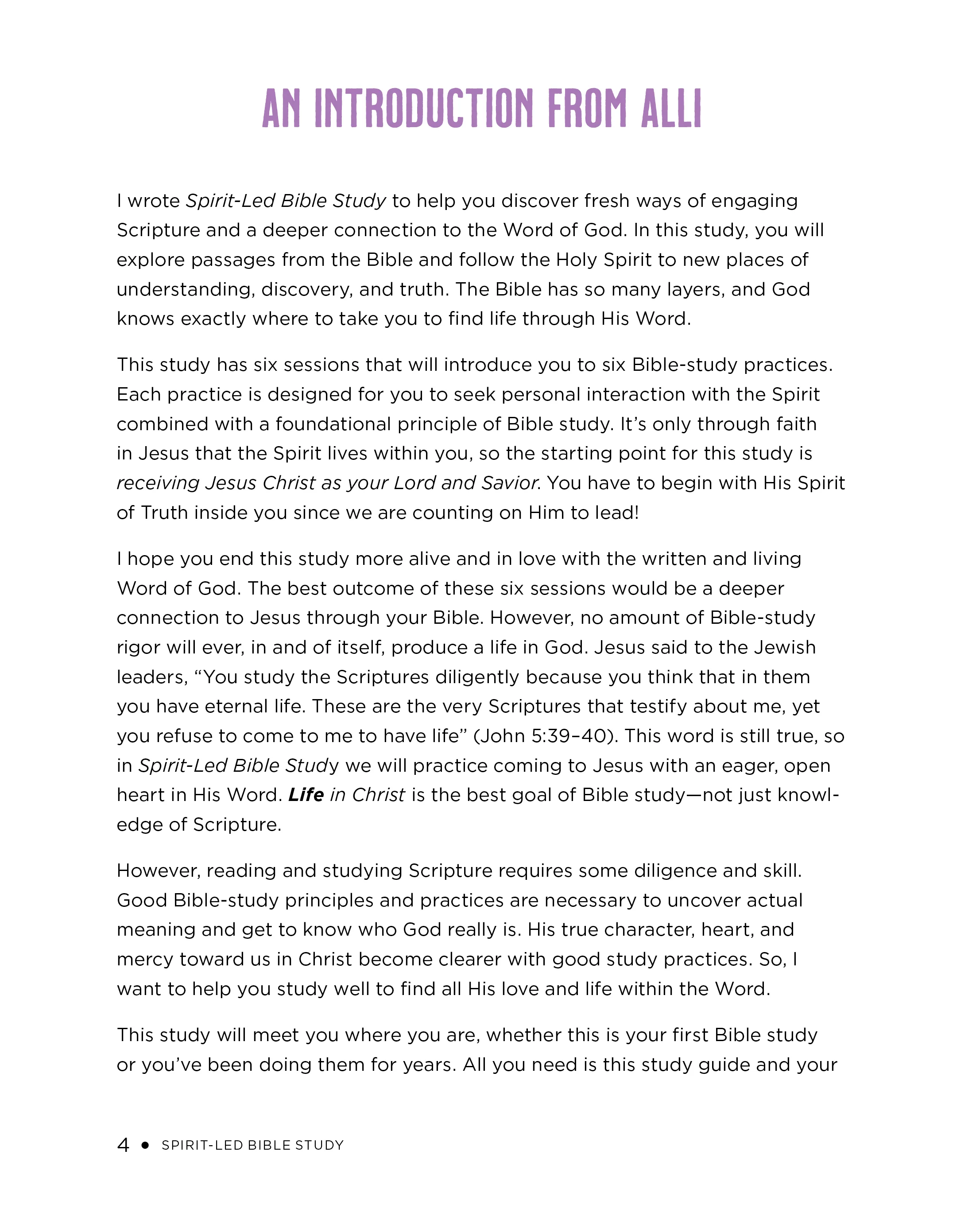 Spirit-Led Bible Study Workbook plus Streaming Video: Six Practices to Bring the Bible to Life - Image 4