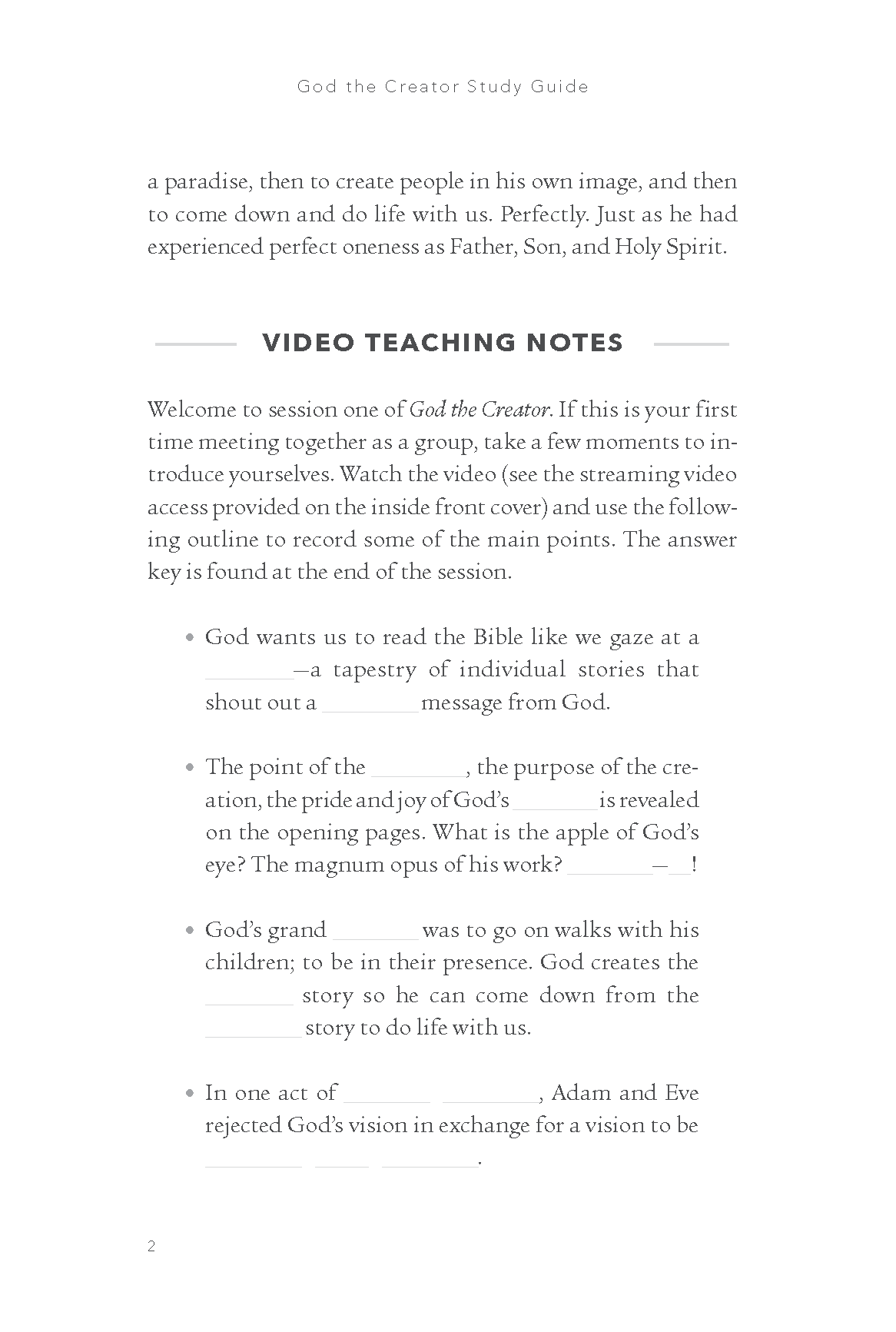 God the Creator Bible Study Guide plus Streaming Video: Our Beginning, Our Rebellion, and Our Way Back - Image 10