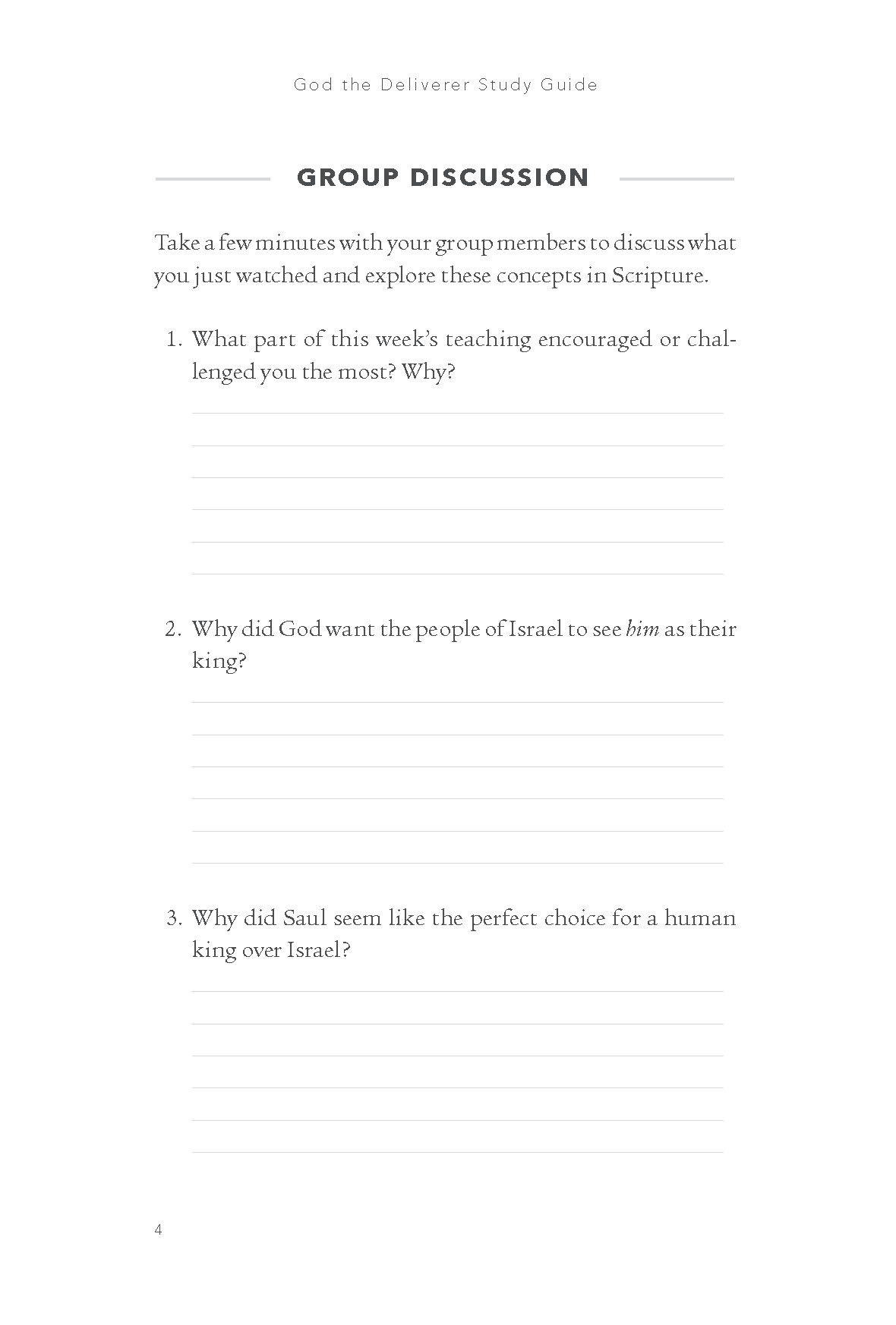 God the Deliverer Bible Study Guide plus Streaming Video: Our Search for Identity and Our Hope for Renewal - Image 7